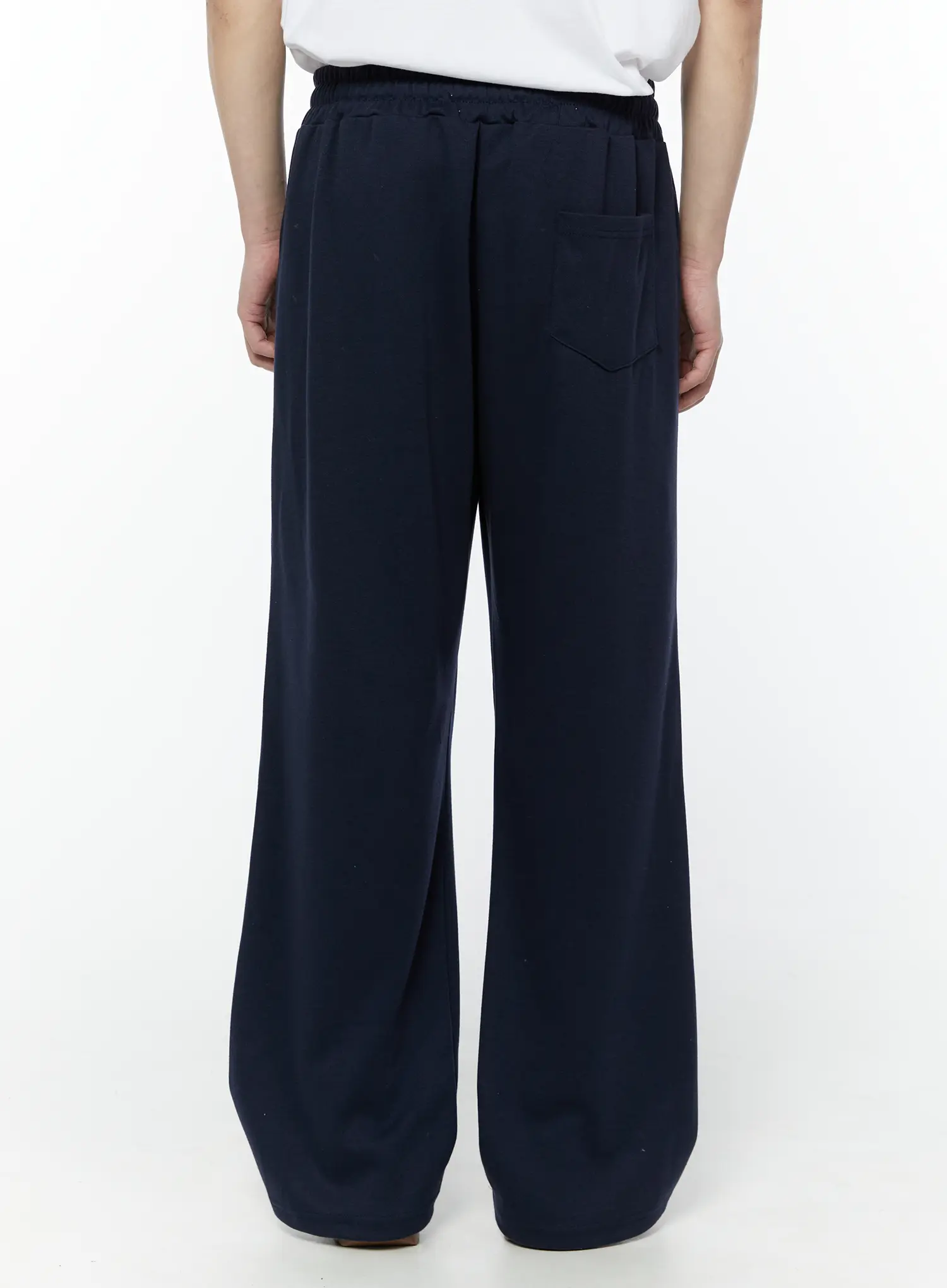 Men's Wide Leg Sweatpants (Dark Blue) IY506 - Image 6