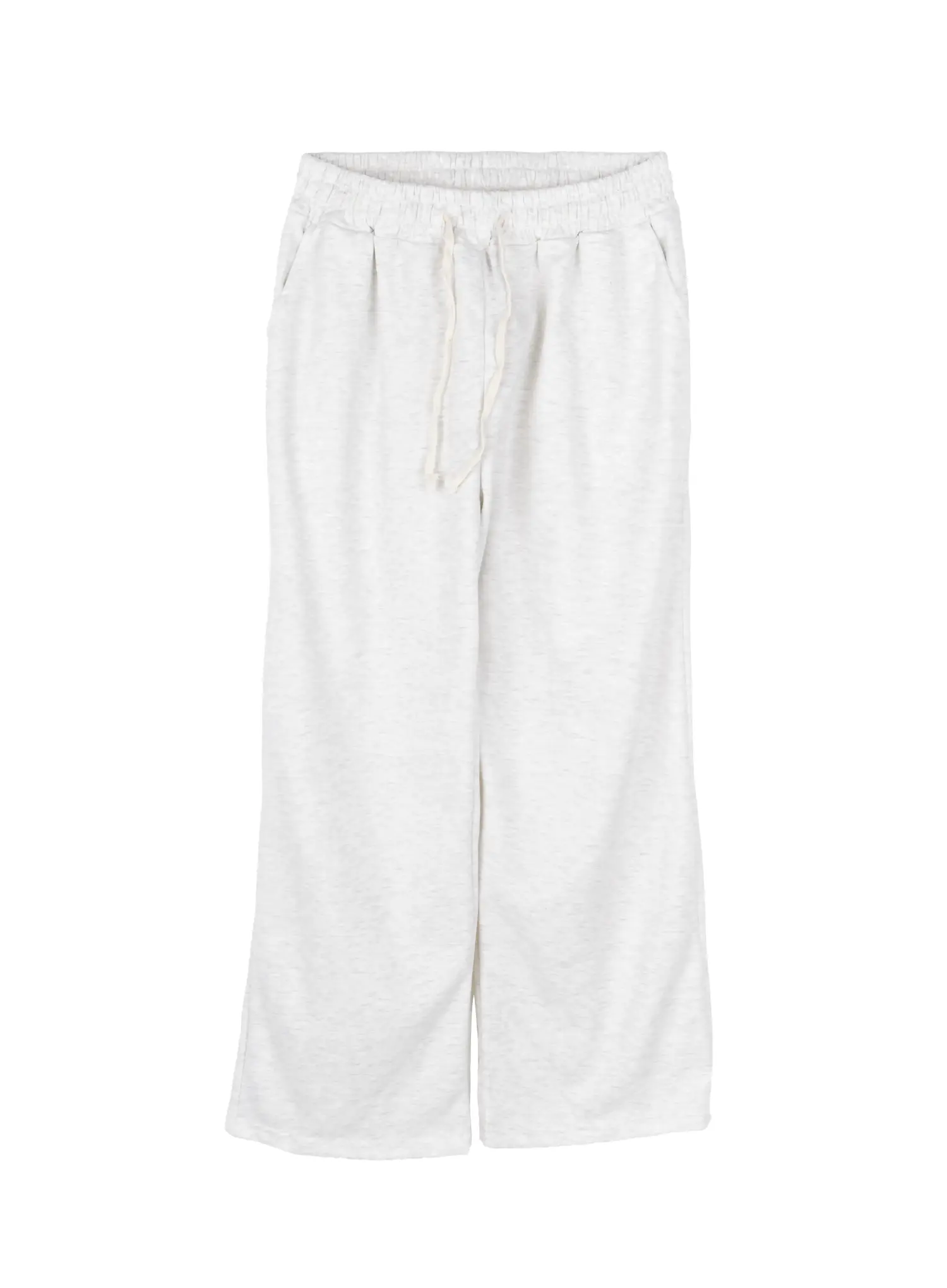 Men's Wide Leg Sweatpants (Light Beige) IY506 - Image 2