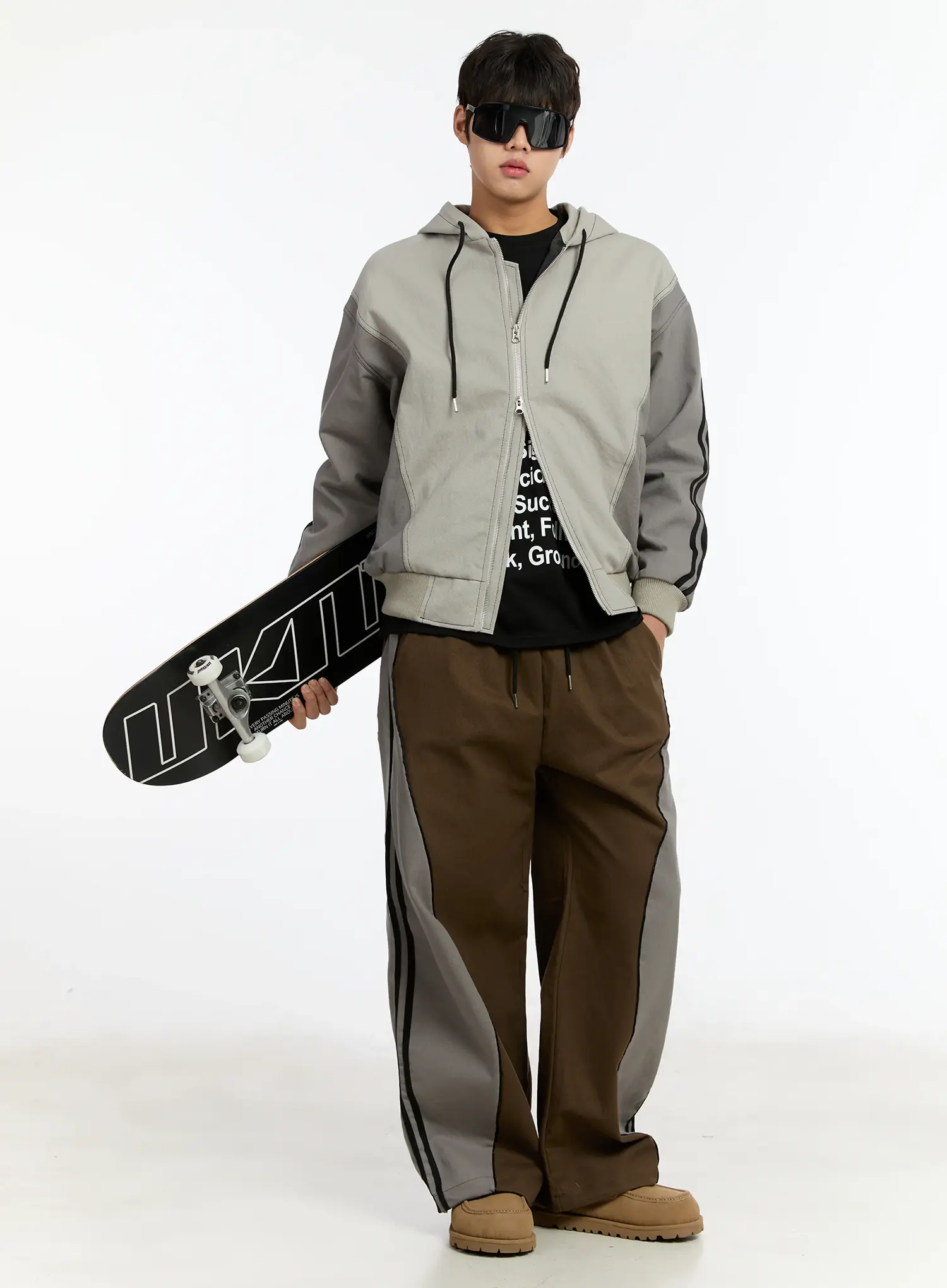 Men's Wide-Leg Track Pants IM503 - Image 3