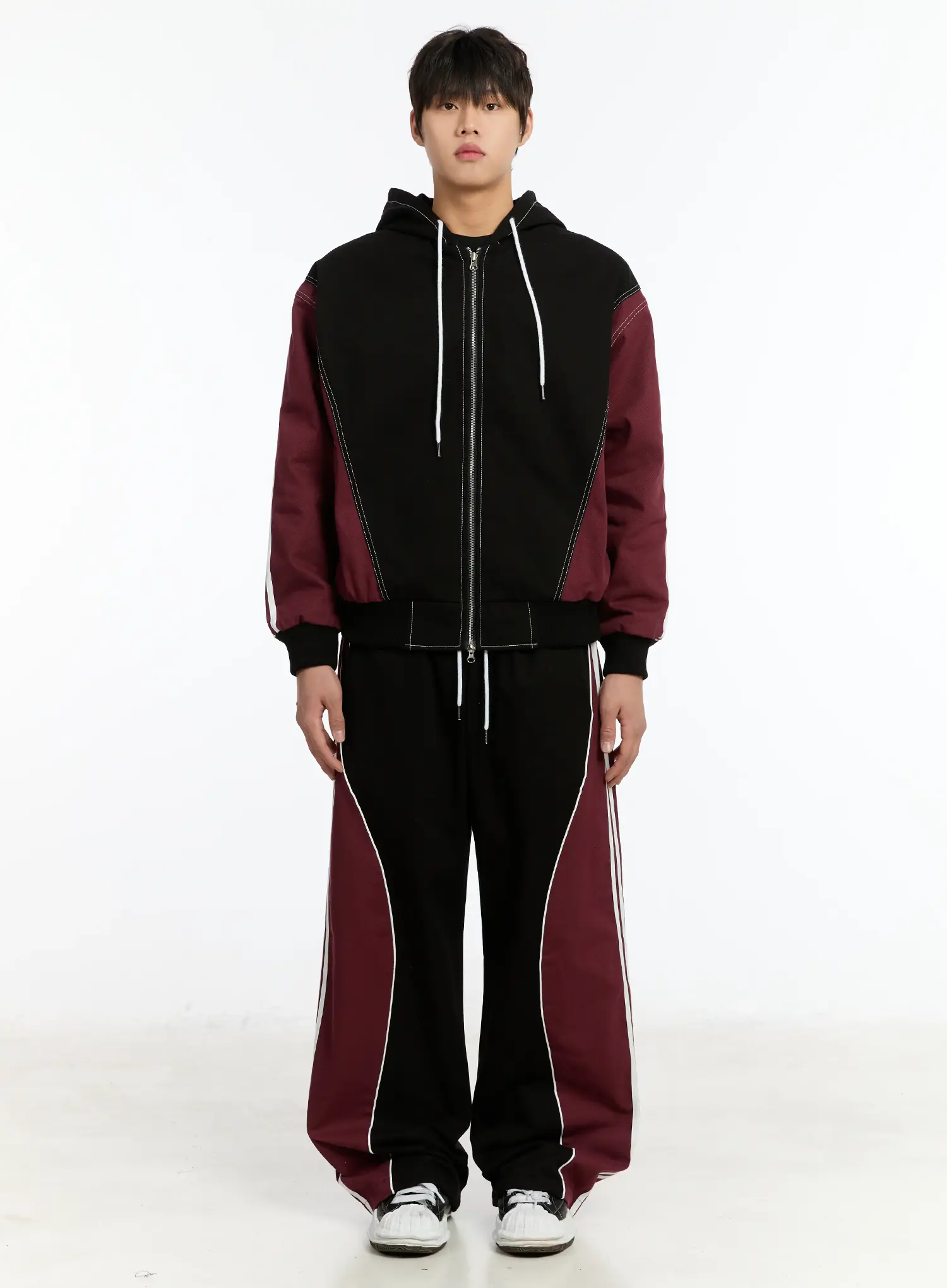 Men's Wide-Leg Track Pants IM503 - Image 4