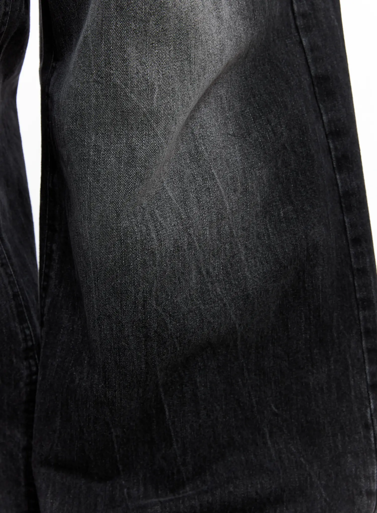 Men's Wide-Leg Washed Jeans IO502 - Image 5