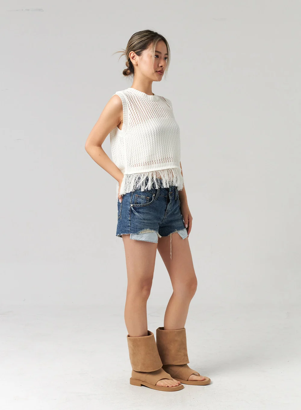 Mesh Fringe Vest CL305 - Image 10