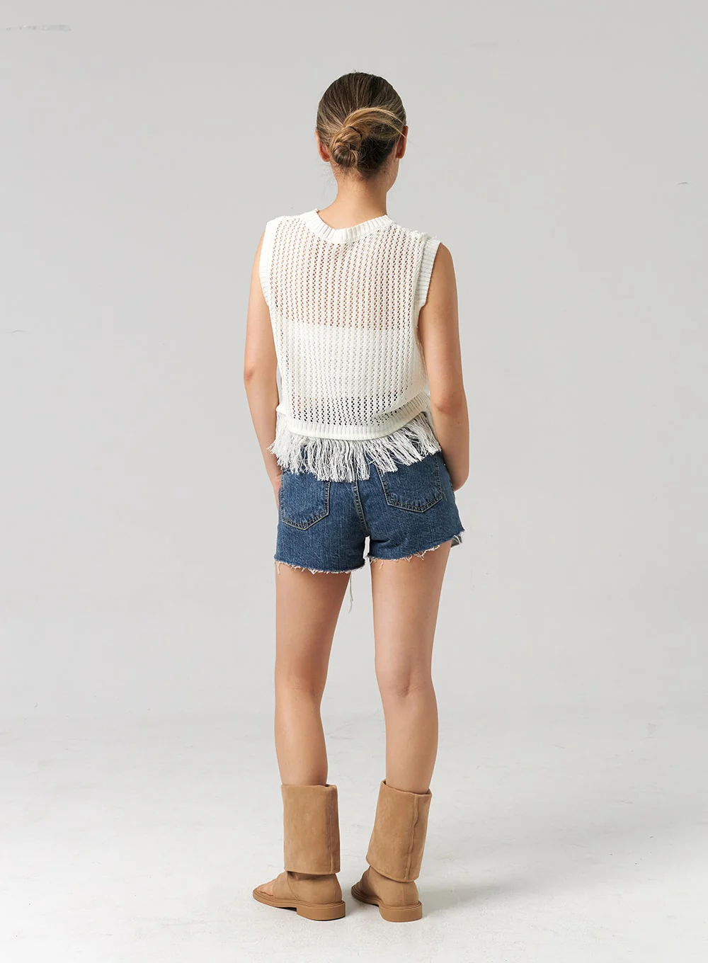 Mesh Fringe Vest CL305 - Image 12