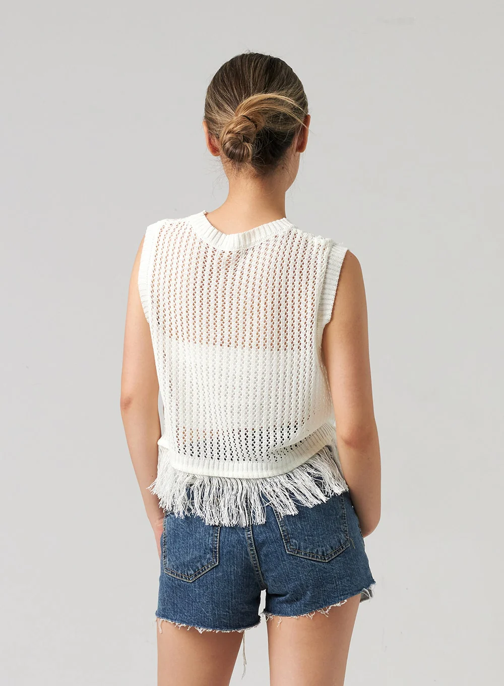 Mesh Fringe Vest CL305 - Image 6