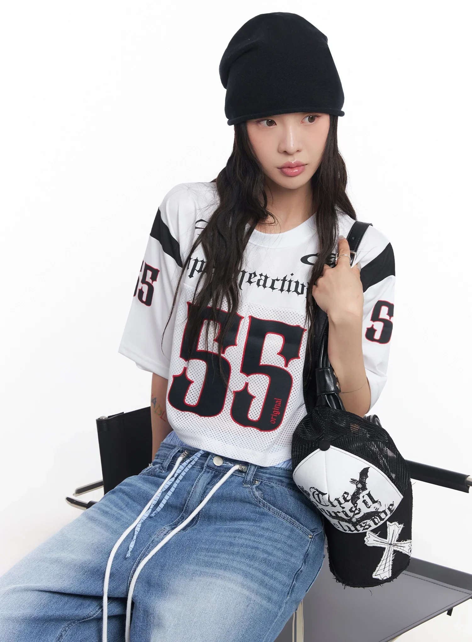 Mesh Jersey Crop Top IC503