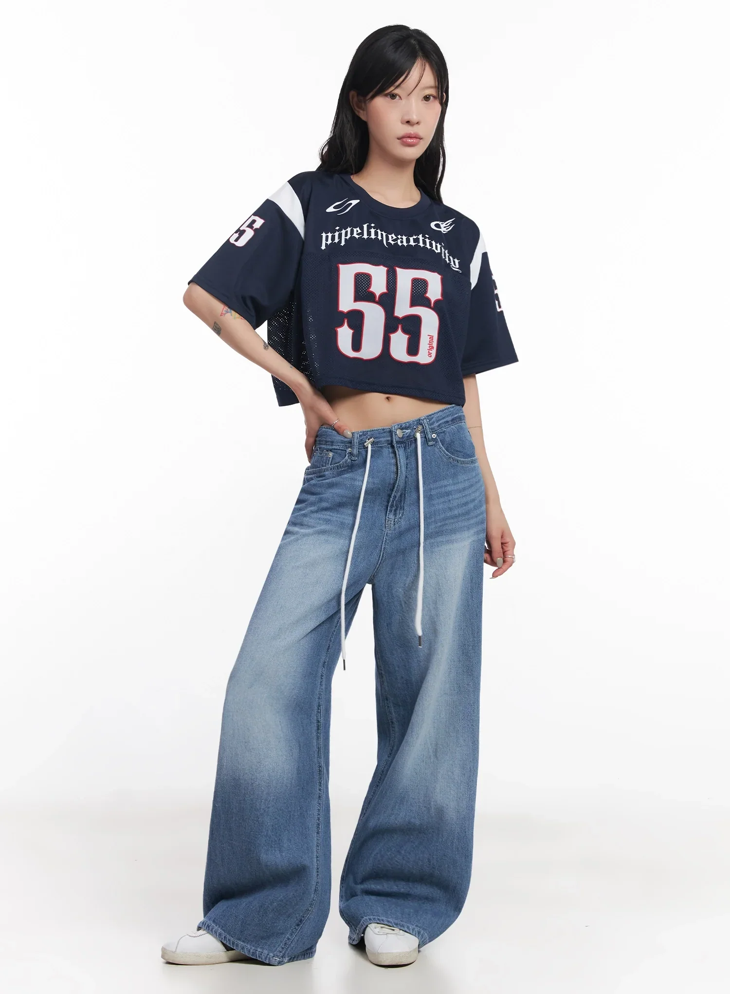 Mesh Jersey Crop Top IC503 - Image 11