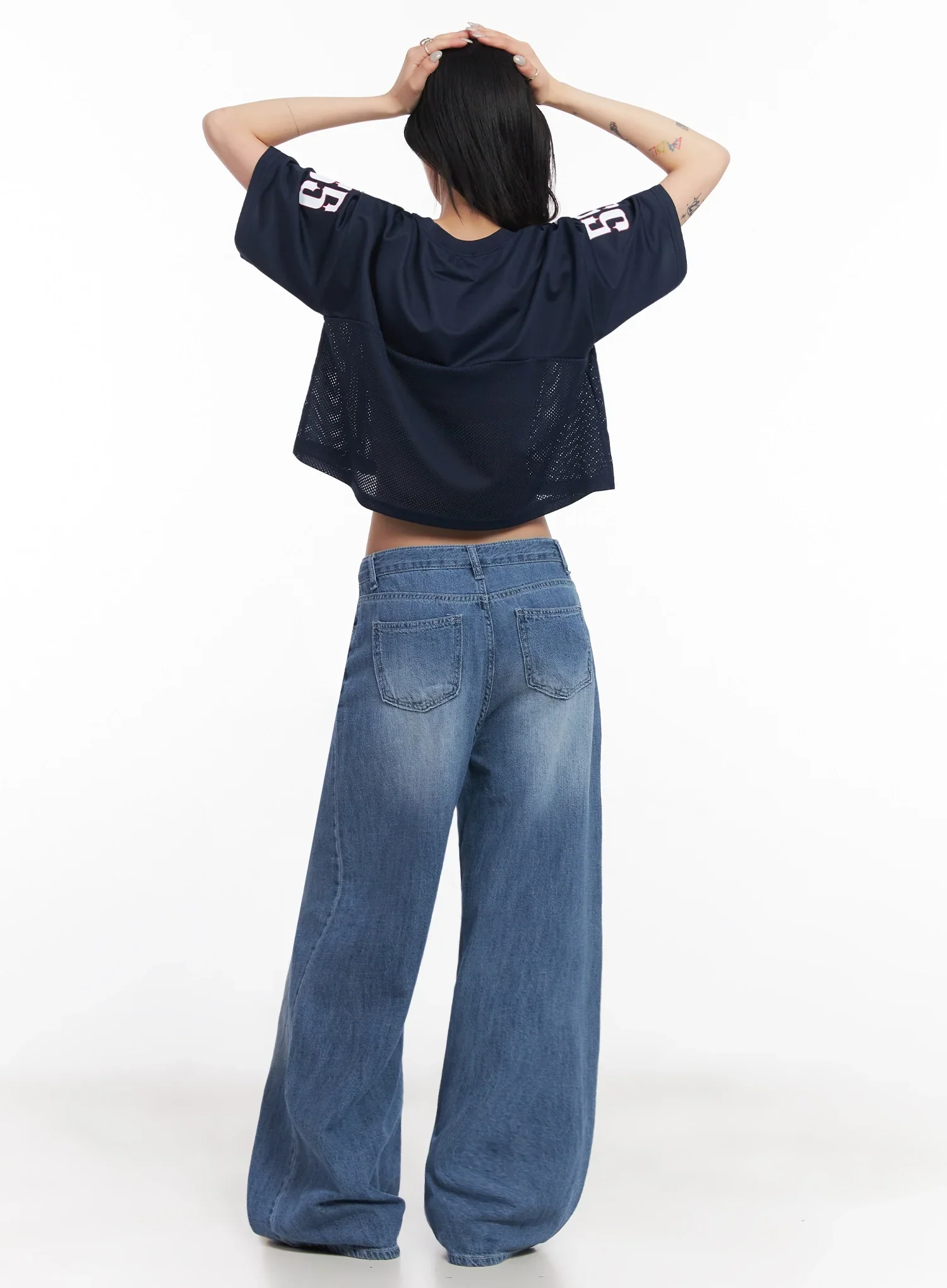 Mesh Jersey Crop Top IC503 - Image 13