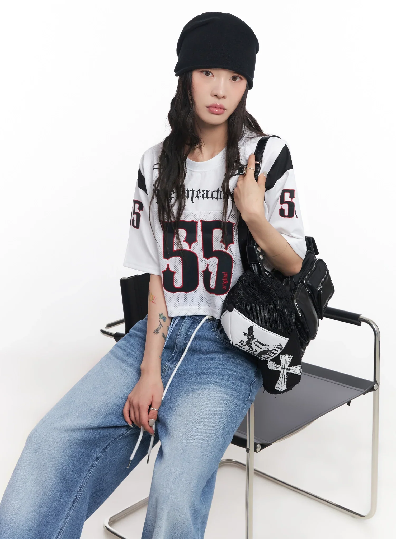 Mesh Jersey Crop Top IC503 - Image 14