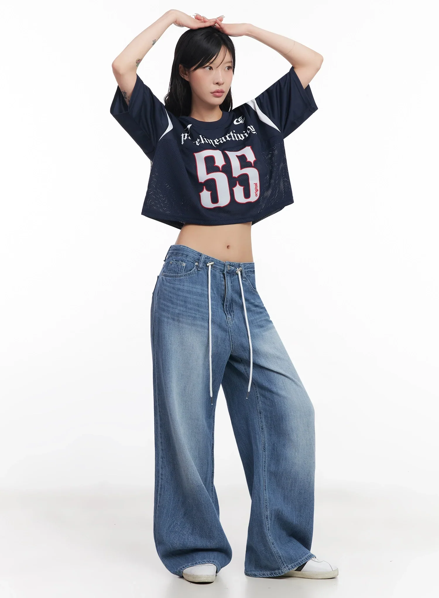 Mesh Jersey Crop Top IC503 - Image 3