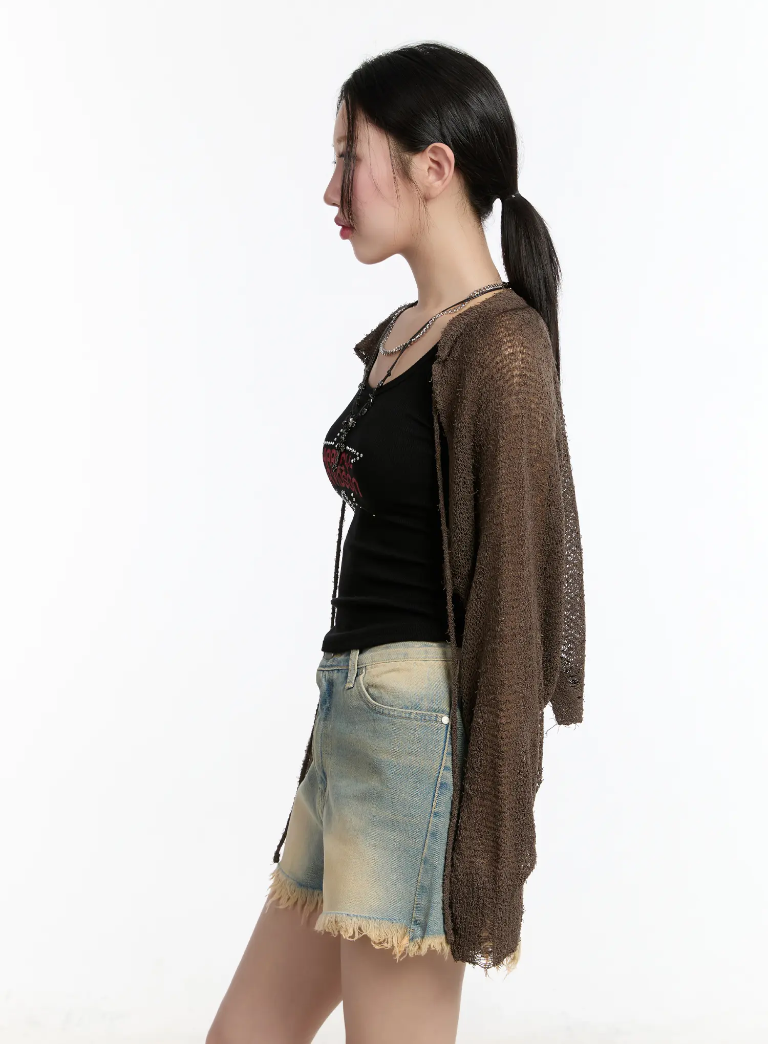 Mesh Knit Bolero Jacket CM511 - Image 6