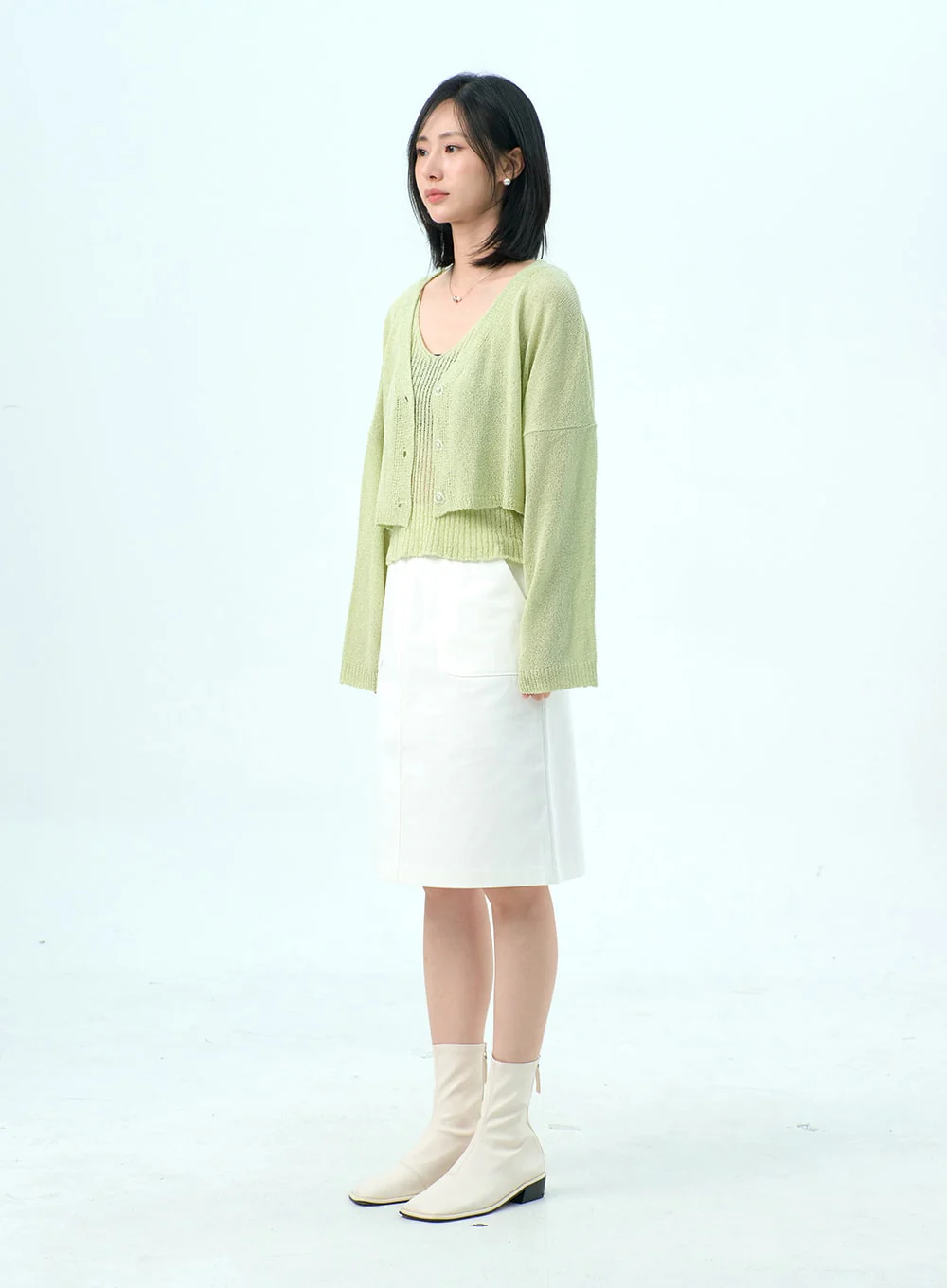 Mesh Top And Cardigan Set OY317 - Image 10