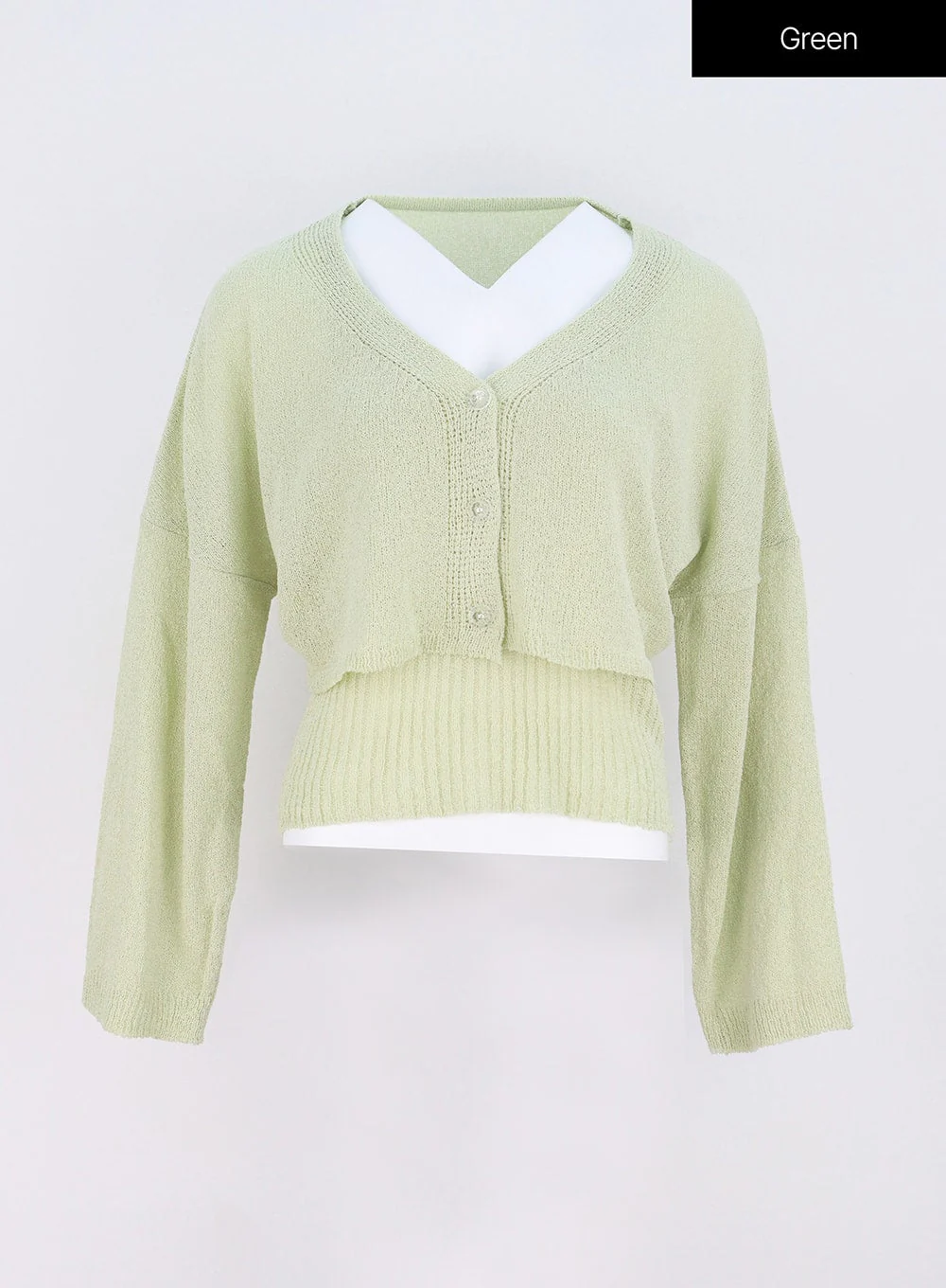 Mesh Top And Cardigan Set OY317 - Image 14