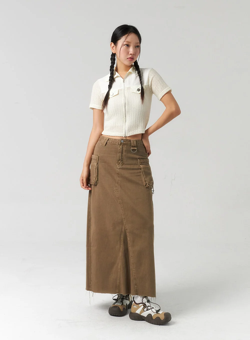 Mesh Zip-Up Top CU323 - Image 13