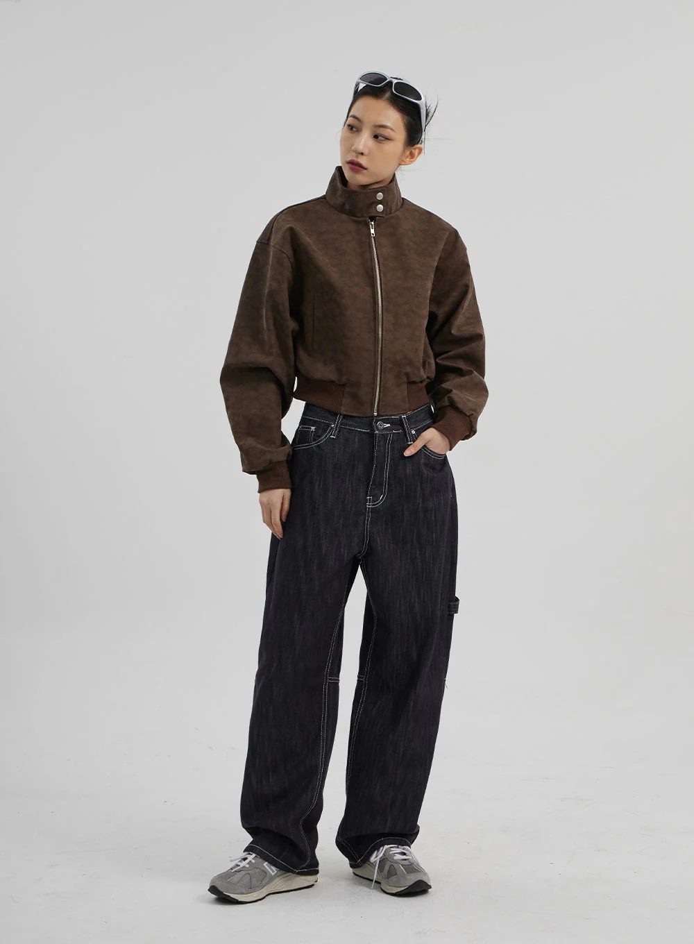 Mid-Rise Baggy Jeans CF307 - Image 13