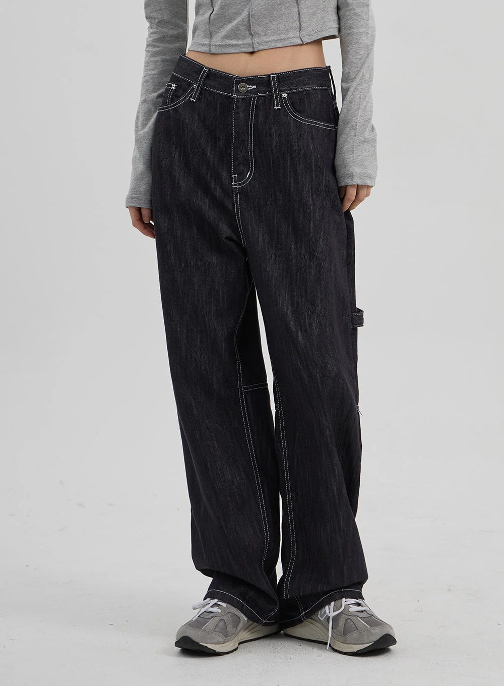 Mid-Rise Baggy Jeans CF307 - Image 9