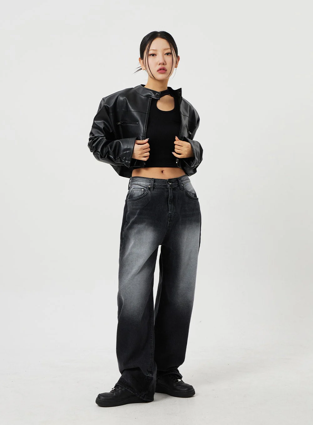 Mid-Rise Baggy Jeans CF328 - Image 3
