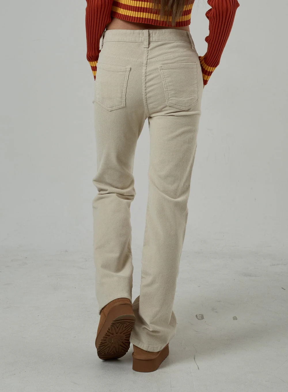Mid-Rise Corduroy Bootcut Pants CJ306 - Image 6