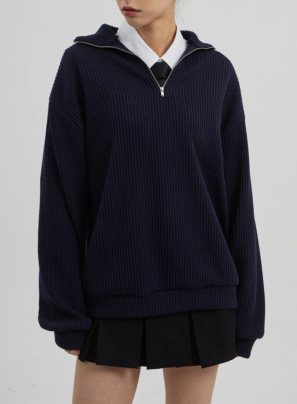 Mid-Rise Pleated Mini Skirt CF308 - Image 11