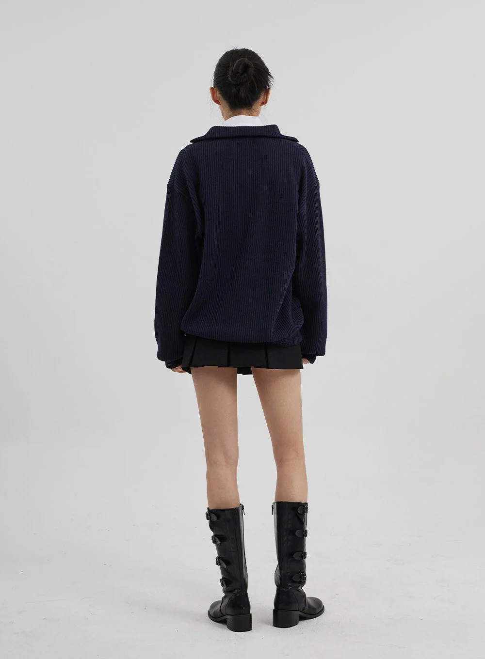 Mid-Rise Pleated Mini Skirt CF308 - Image 12