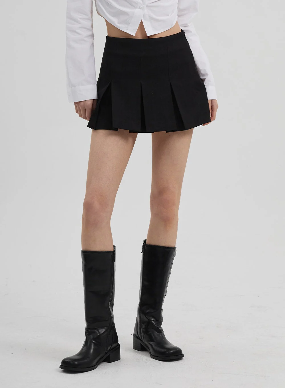 Mid-Rise Pleated Mini Skirt CF308 - Image 5
