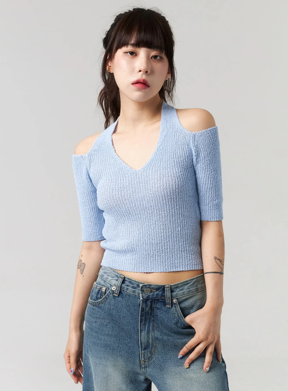 Mid-Wash Baggy Jeans CL312 - Image 11