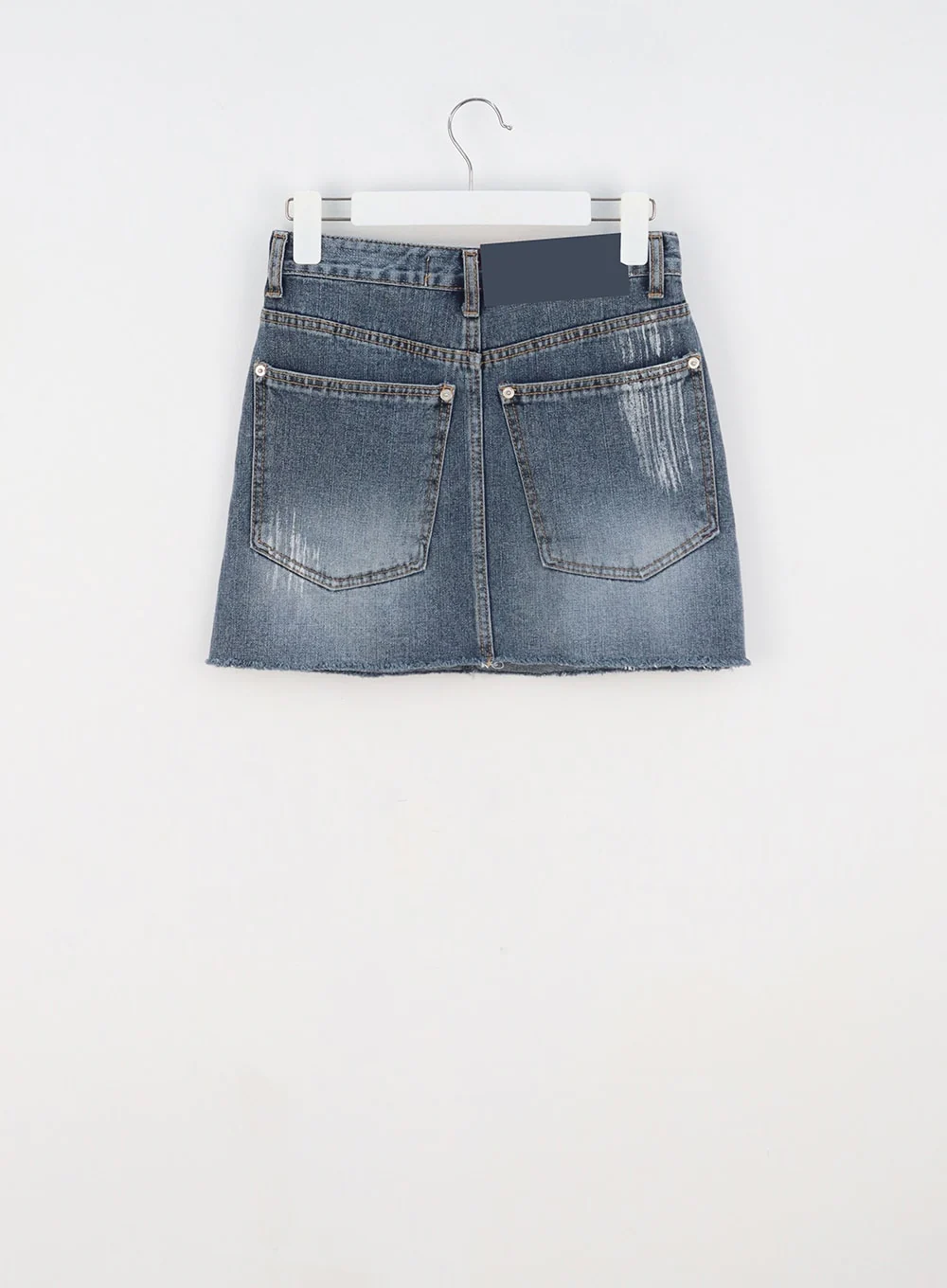 Mid-Wash Denim Mini Skirt CA328 - Image 14