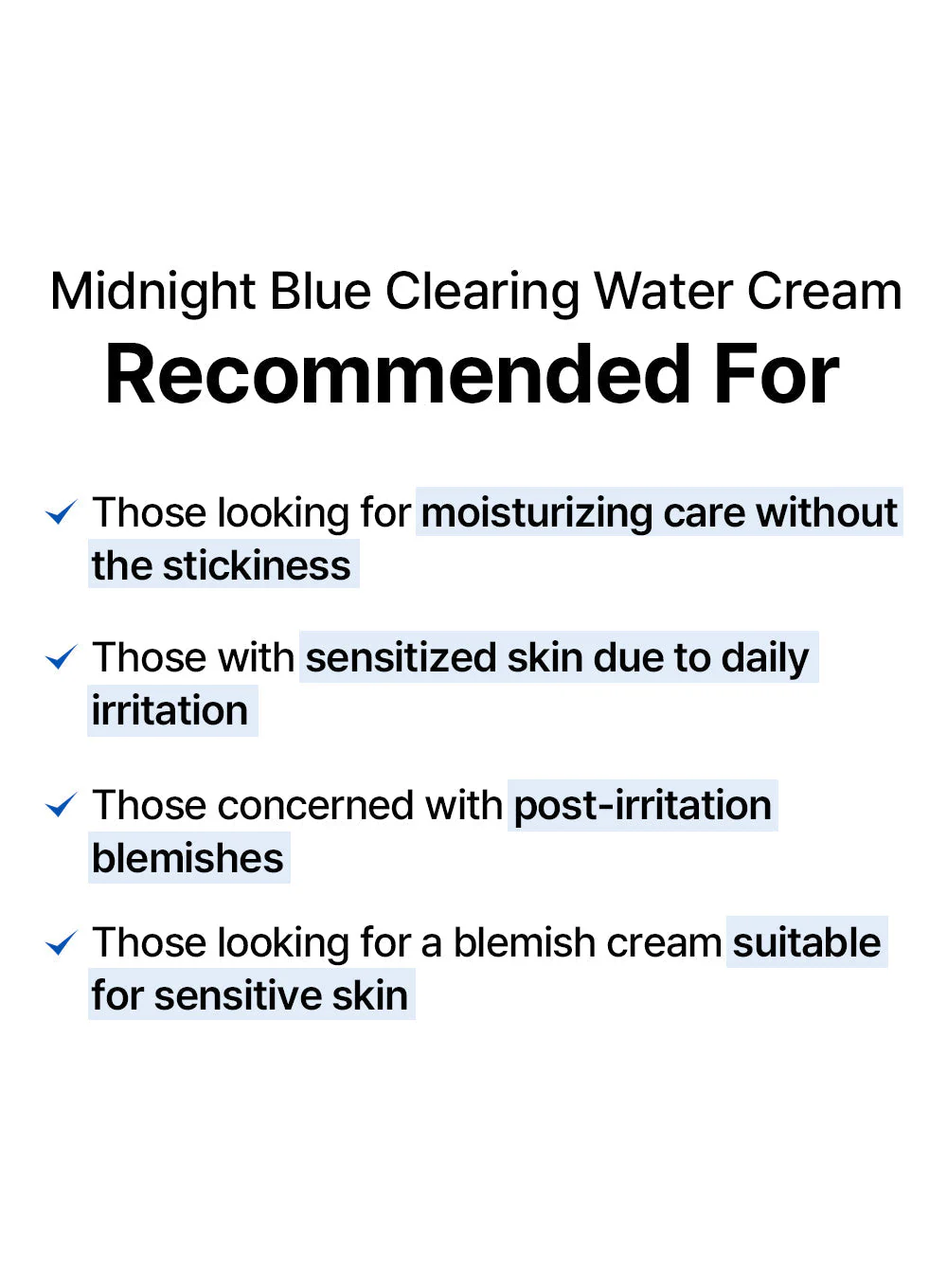 Midnight Blue Clearing Water Cream (50g) - Image 3