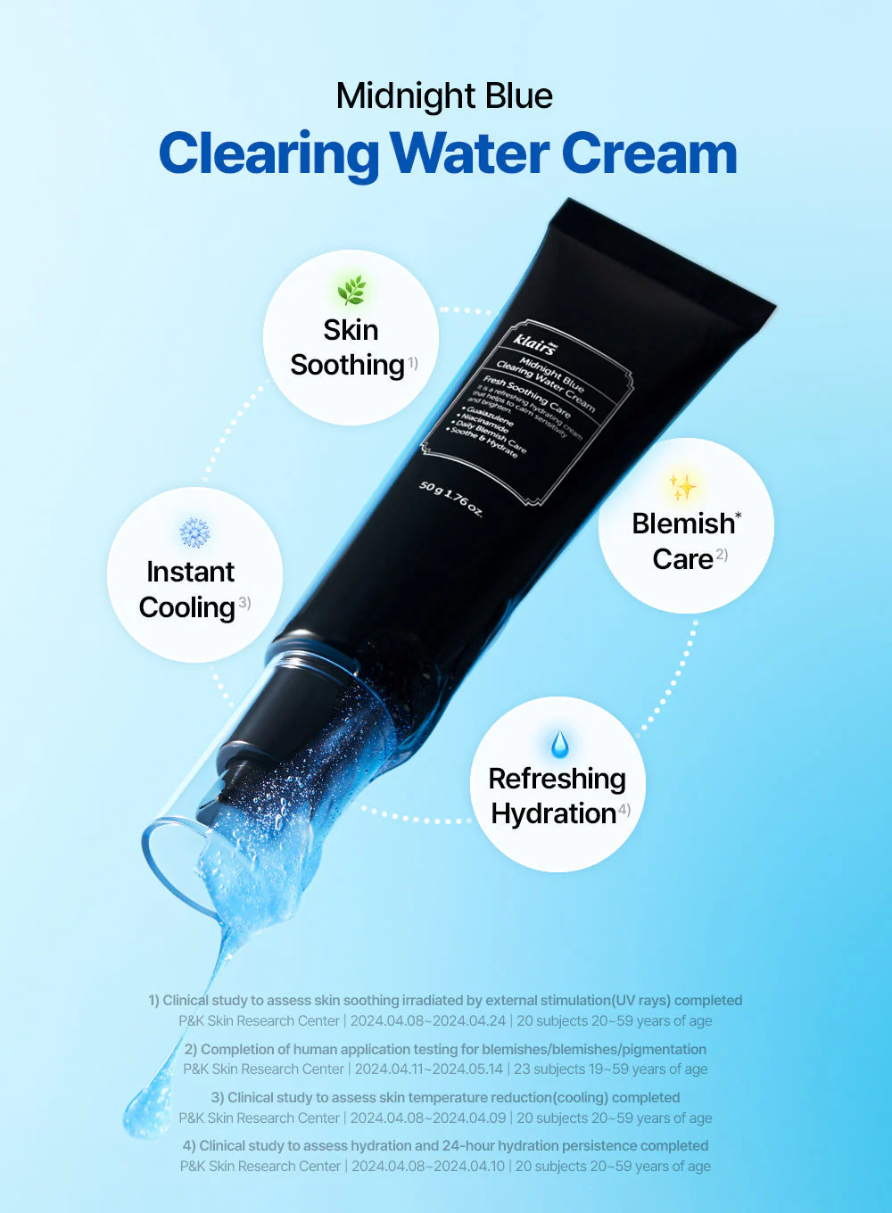 Midnight Blue Clearing Water Cream (50g) - Image 7