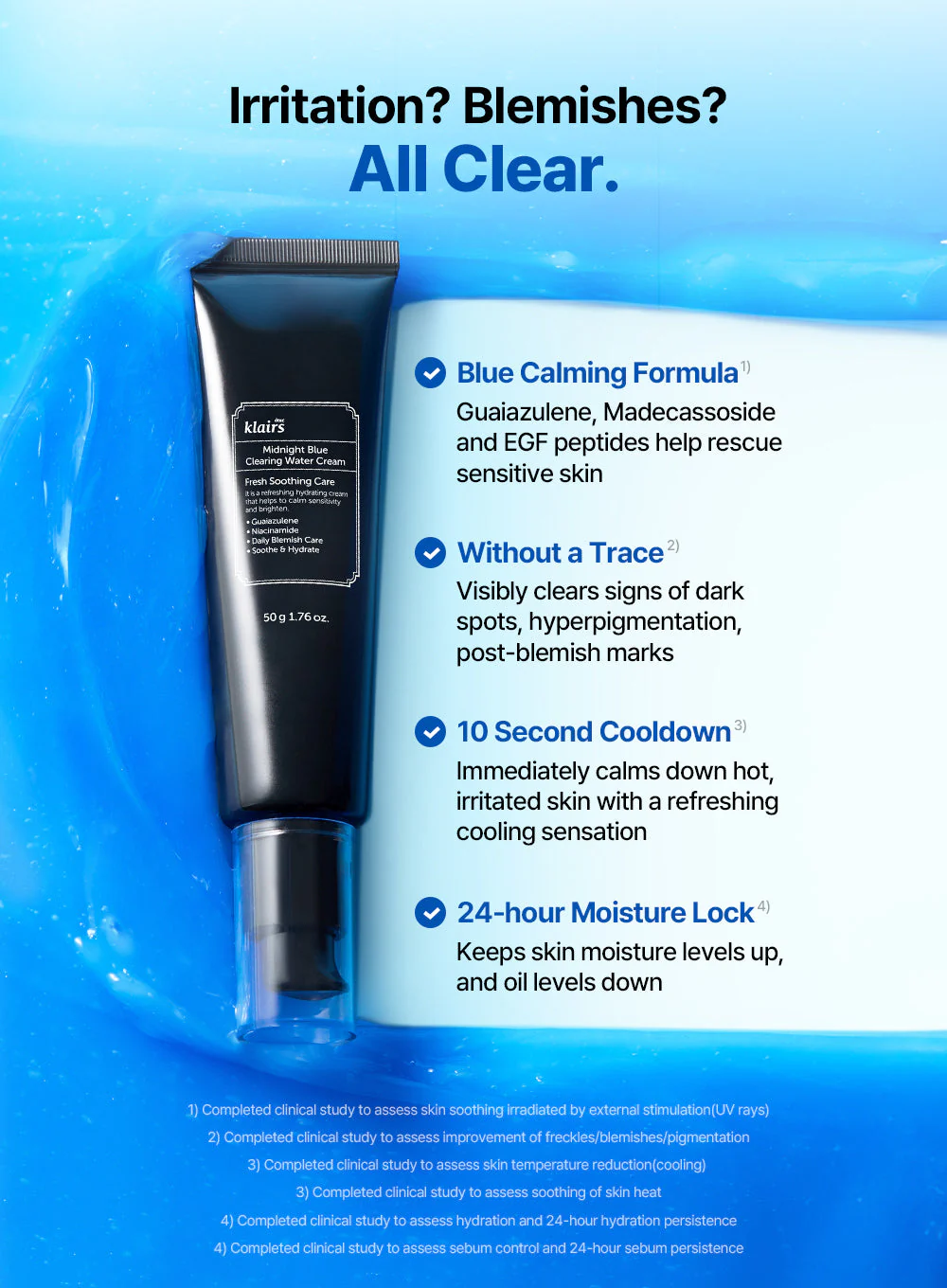 Midnight Blue Clearing Water Cream (50g) - Image 8