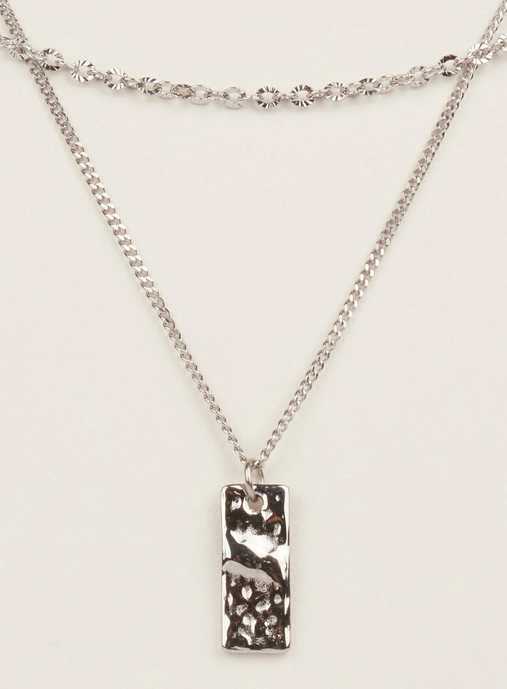 Minimal Rectangle Layer Necklace IM528