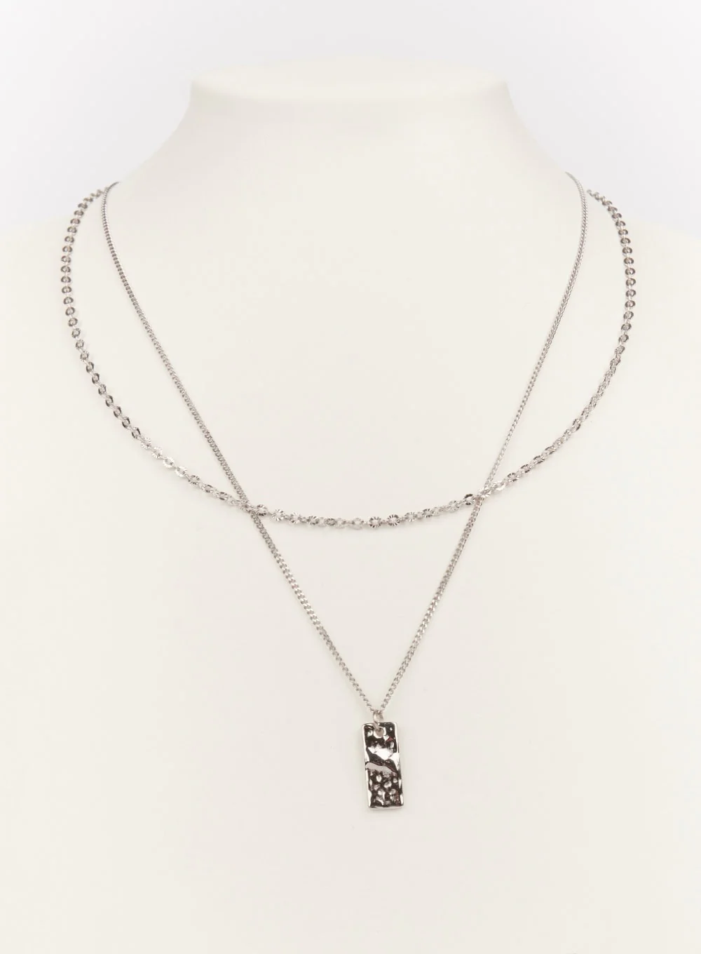 Minimal Rectangle Layer Necklace IM528 - Image 3