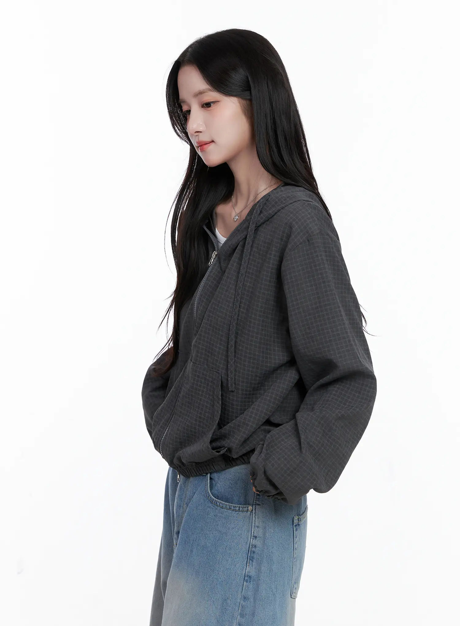 Minimalist Checkered Hoodie CS519 - Image 8
