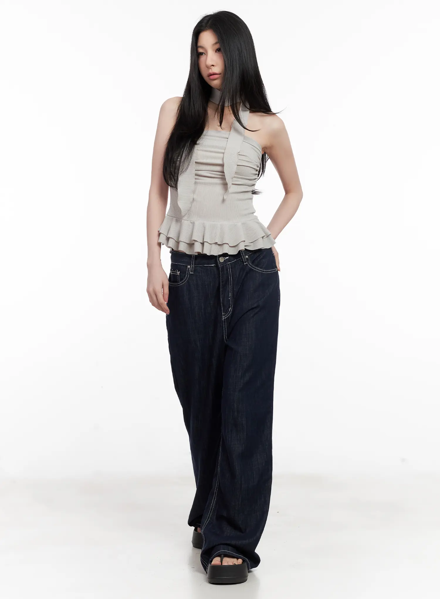 Miyeon Wide-Leg Denim Jeans CL501 - Image 2