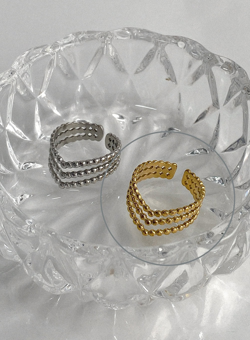 Mozart Triple Point Ring IA524 - Image 7
