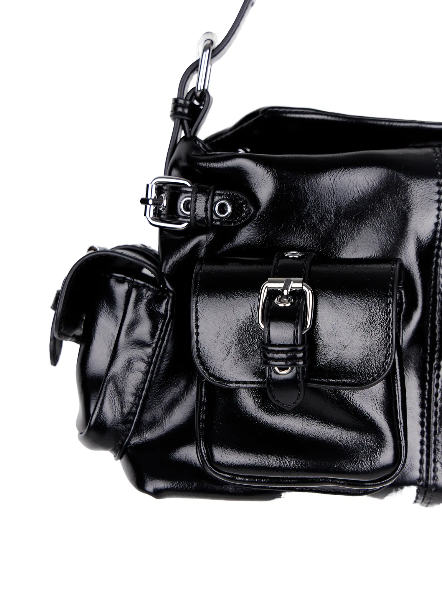 Multi-Pocket Belt Shoulder Bag CA514 - Image 7