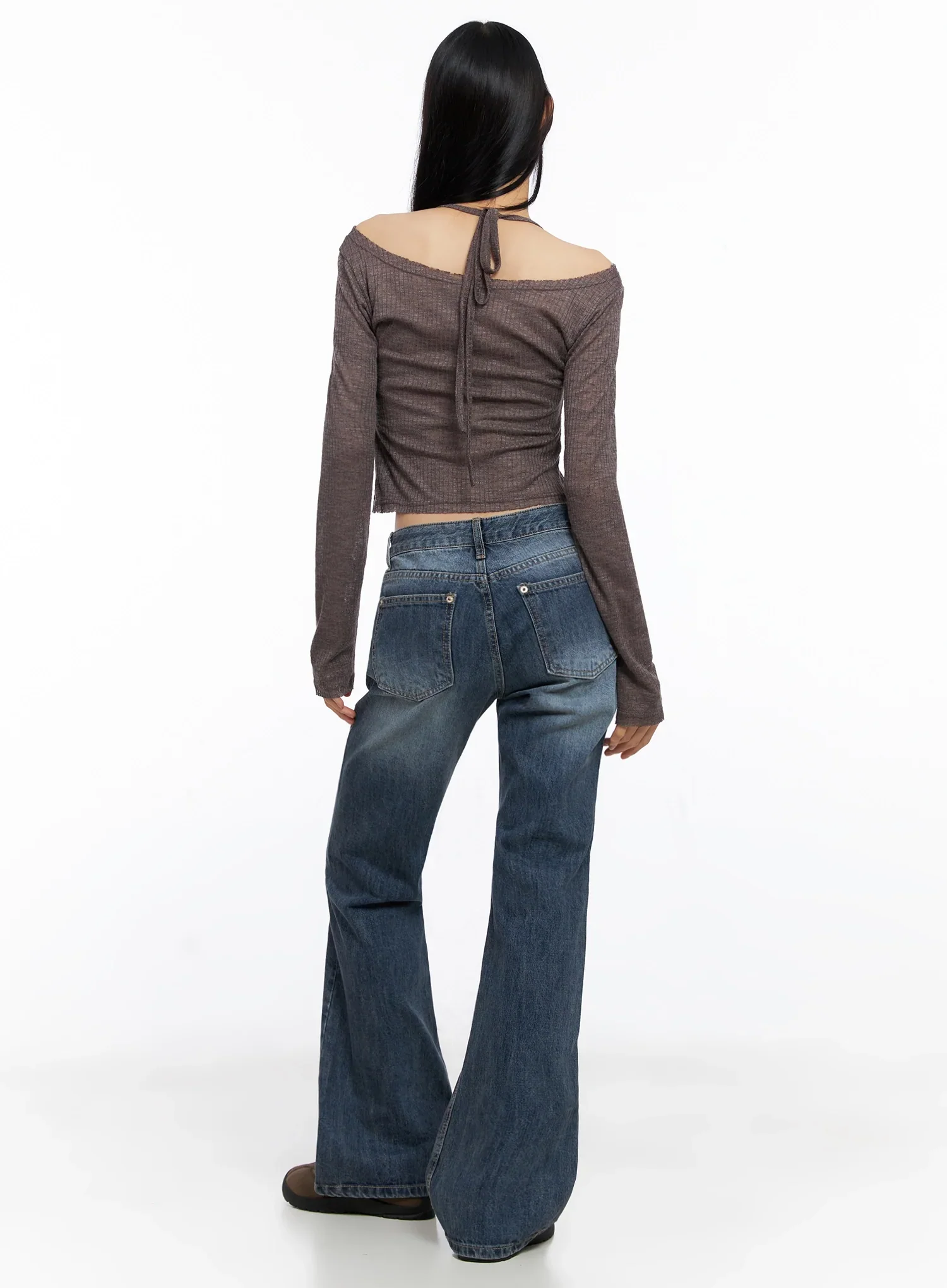 Myra Washed Bootcut Jeans IO516 - Image 9