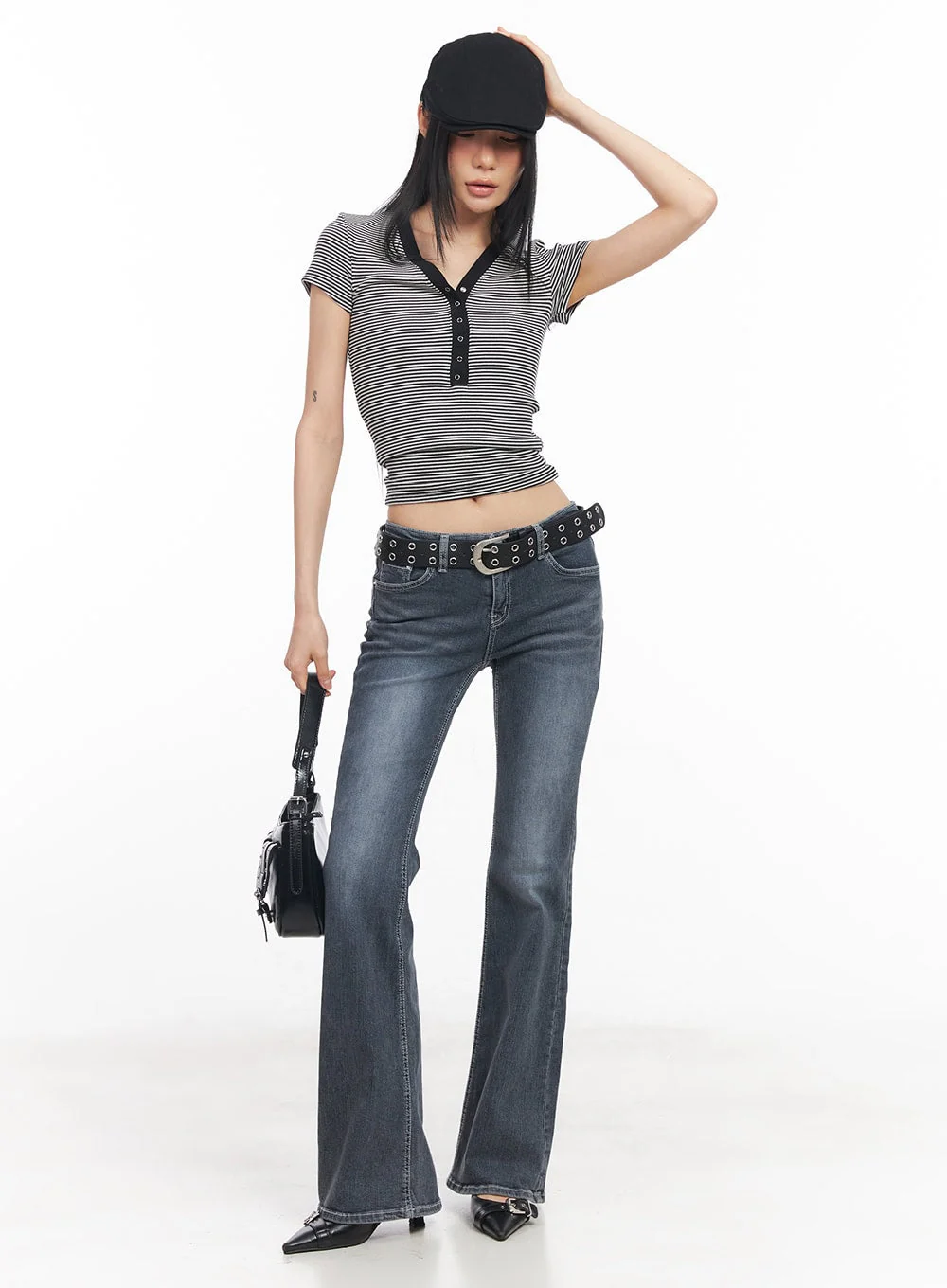 Nadeline Slim Bootcut Jeans CY528 - Image 2