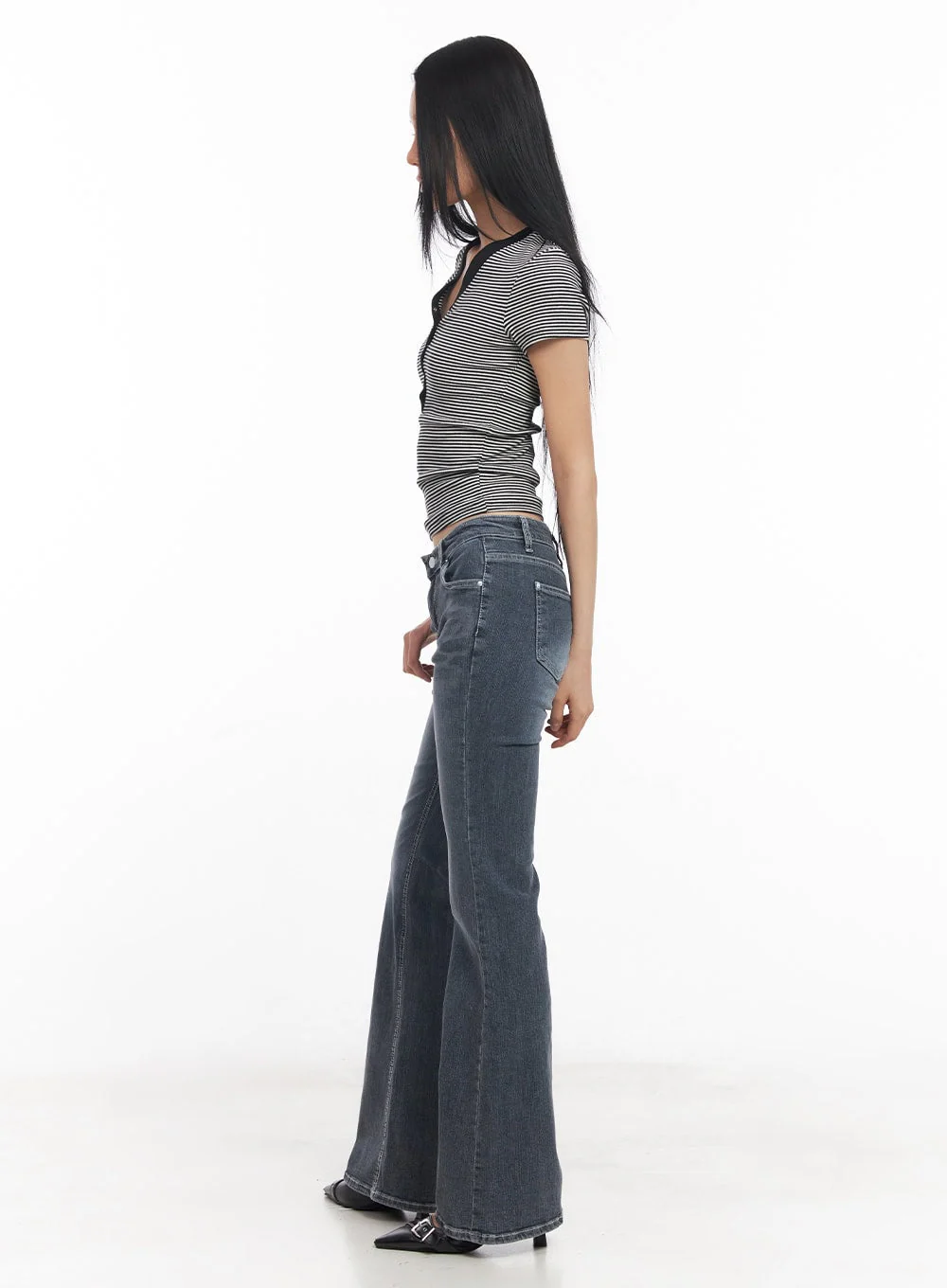 Nadeline Slim Bootcut Jeans CY528 - Image 6