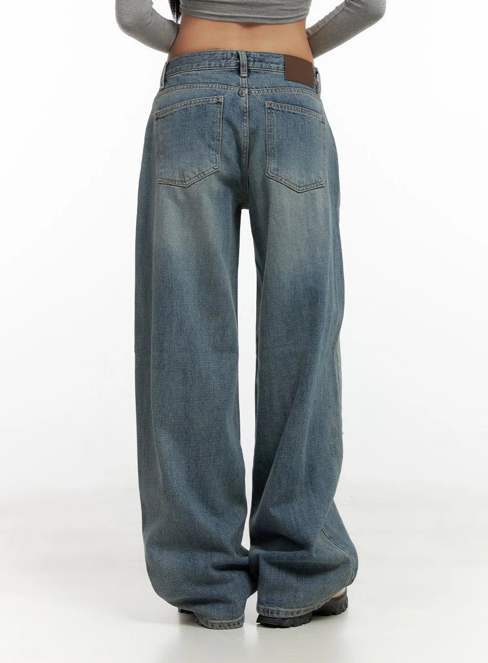Nadia Washed Low-Waist Baggy Jeans CO424 - Image 5