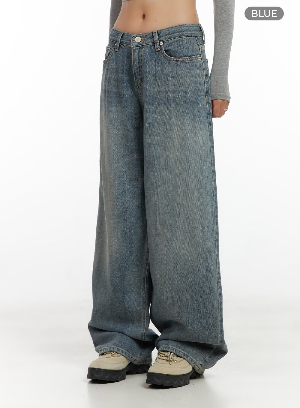 Nadia Washed Low-Waist Baggy Jeans CO424 - Image 7