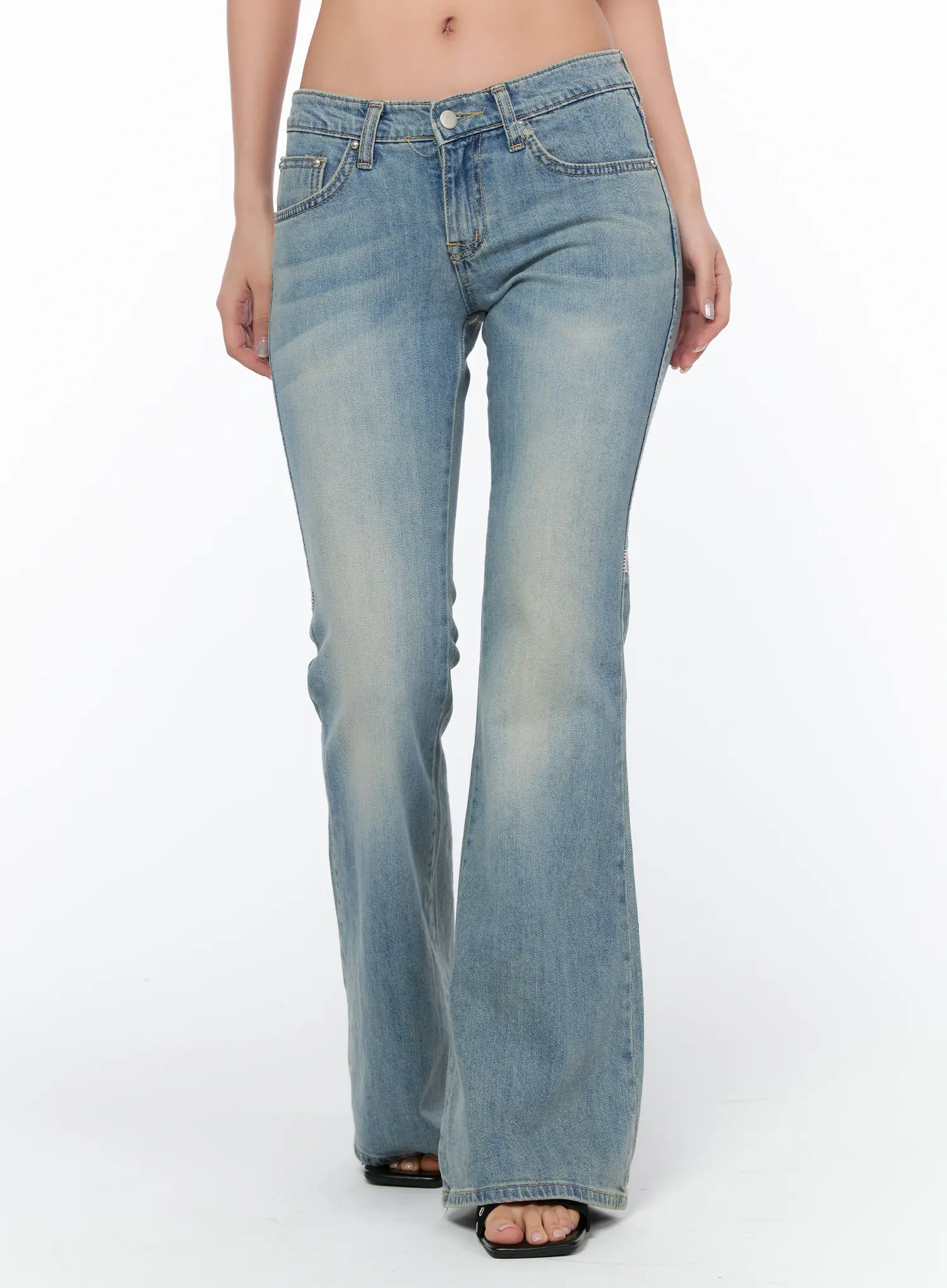 Nalani Low Rise Vintage Bootcut Jeans CA514