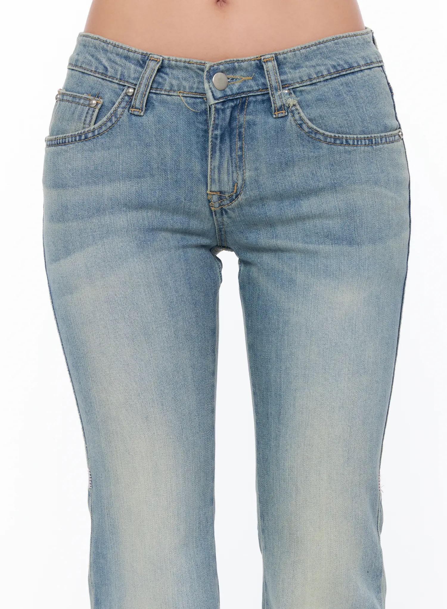 Nalani Low Rise Vintage Bootcut Jeans CA514 - Image 3