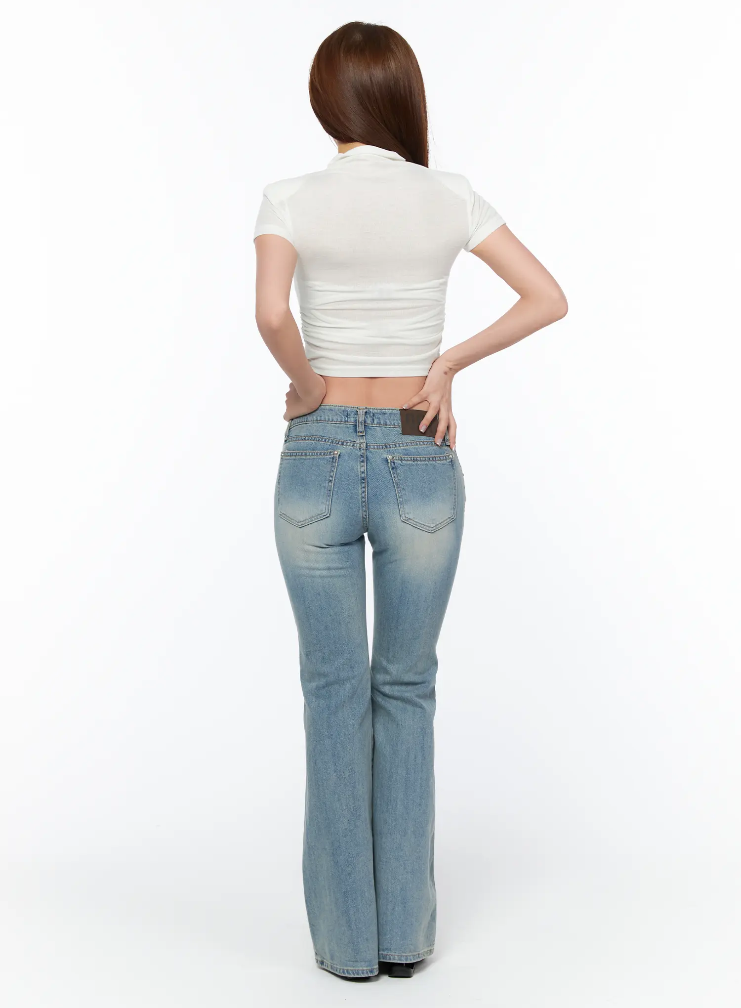 Nalani Low Rise Vintage Bootcut Jeans CA514 - Image 8
