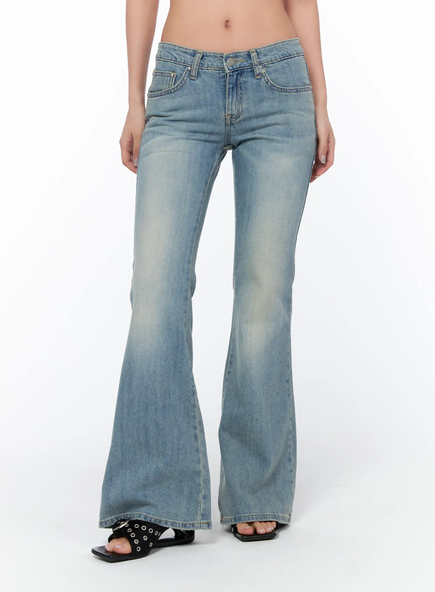 Nalani Low Rise Vintage Bootcut Jeans CA514 - Image 9