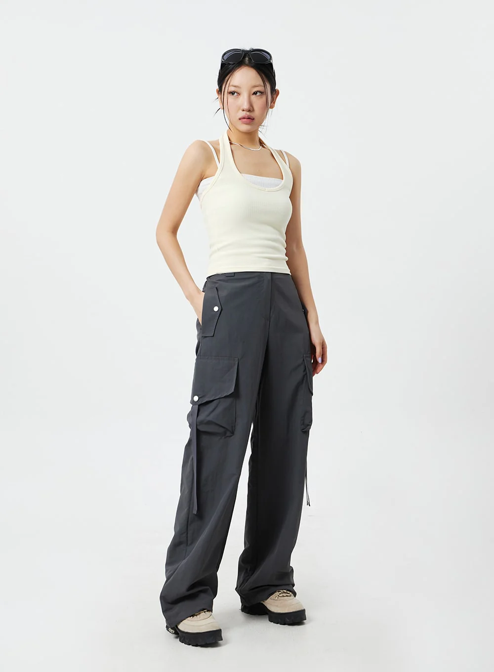 Neck Strap Knit Top CM324 - Image 3