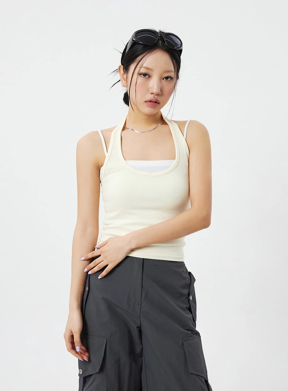 Neck Strap Knit Top CM324 - Image 5