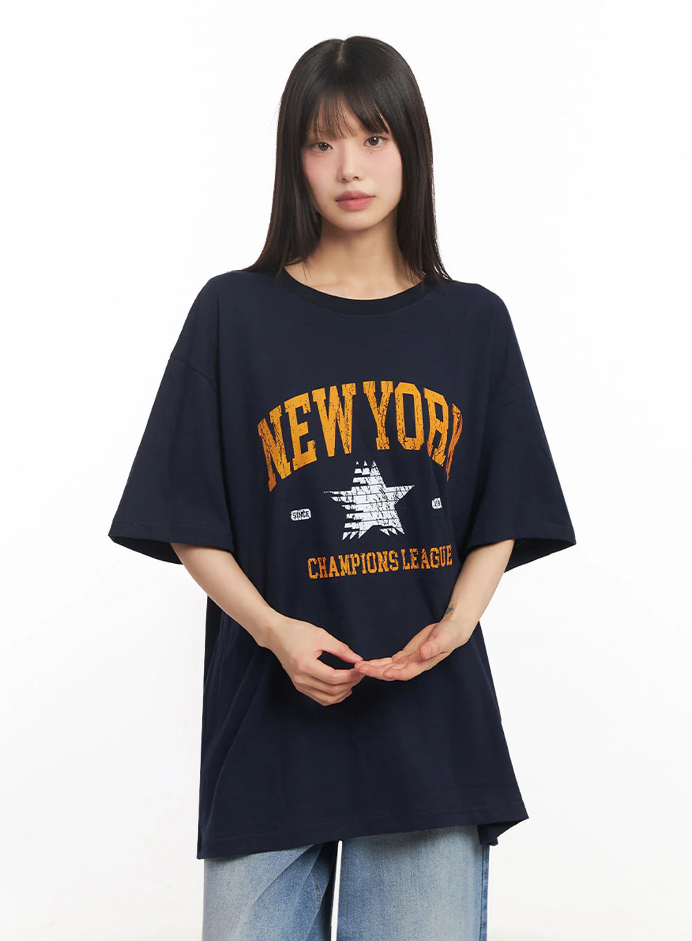 NY Graphic Oversize T-Shirt IY502 - Image 16