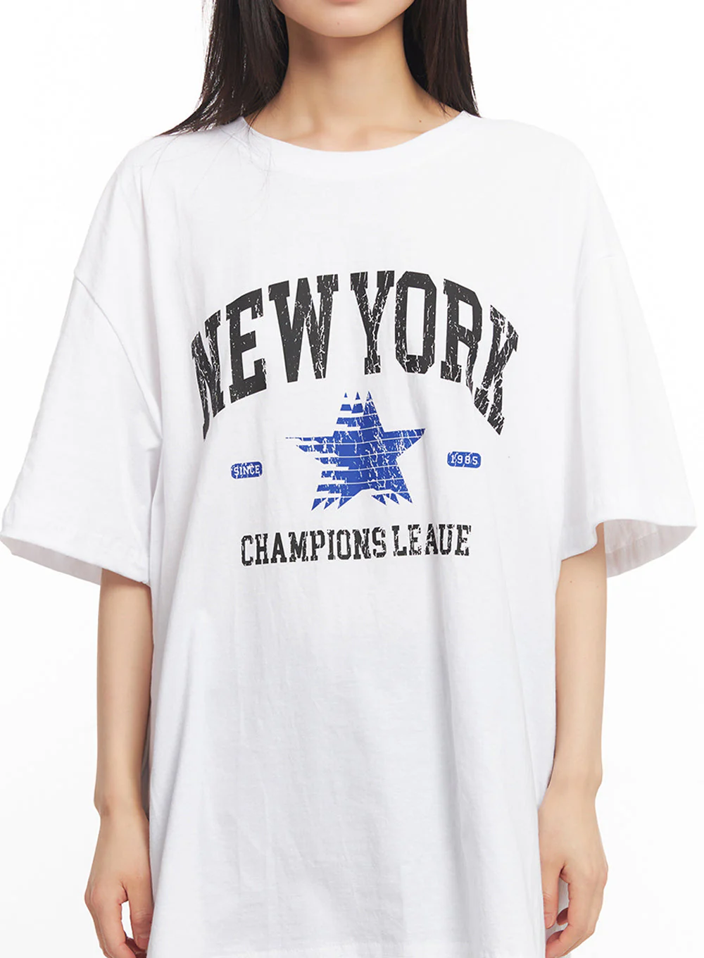 NY Graphic Oversize T-Shirt IY502 - Image 3