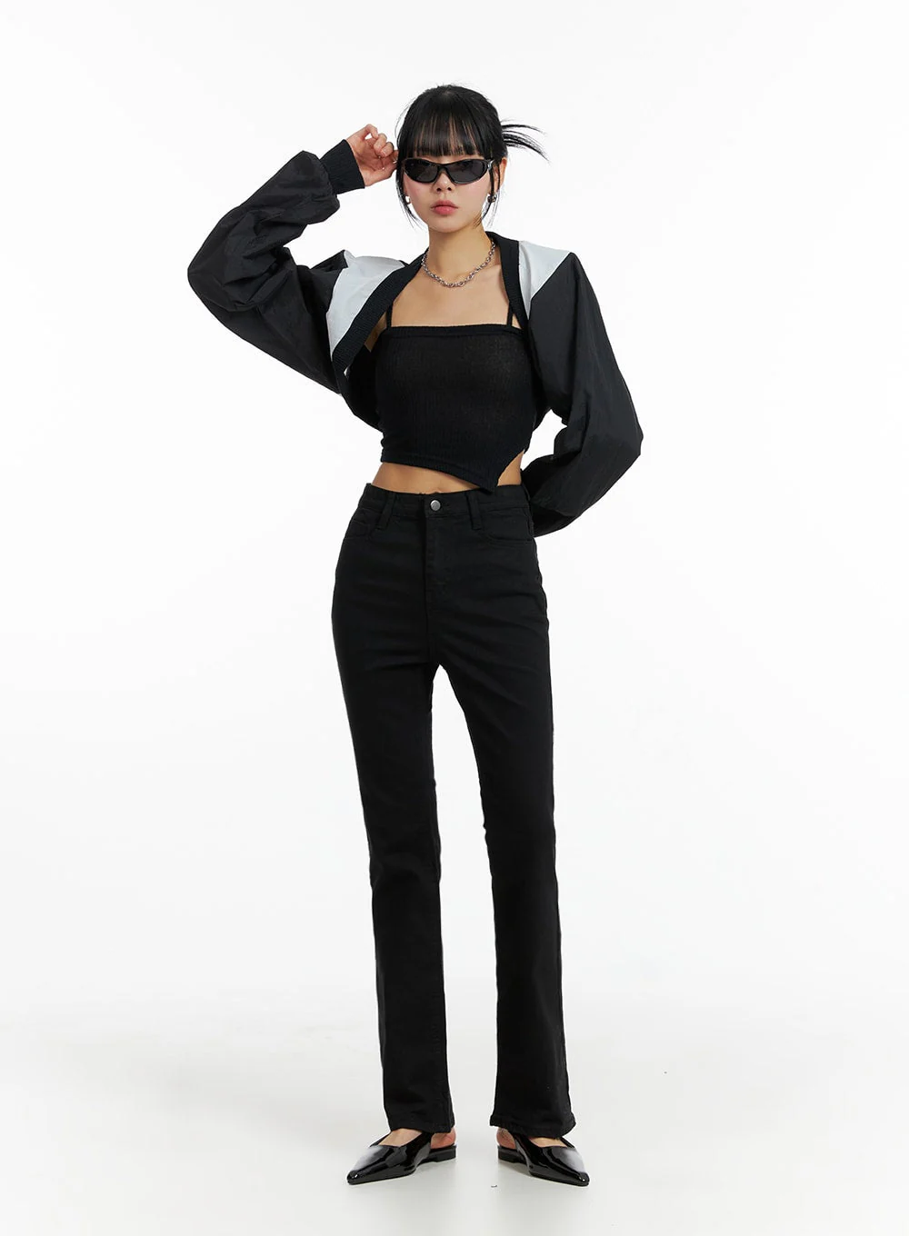 Nylon Bolero Top IF402 - Image 2