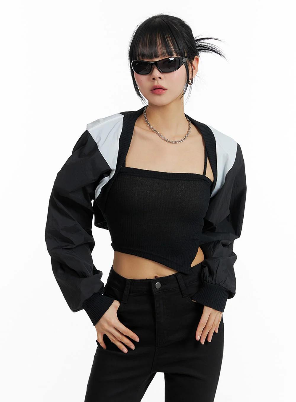 Nylon Bolero Top IF402 - Image 4
